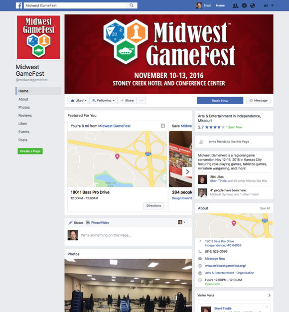 Midwest GameFest Facebook Page